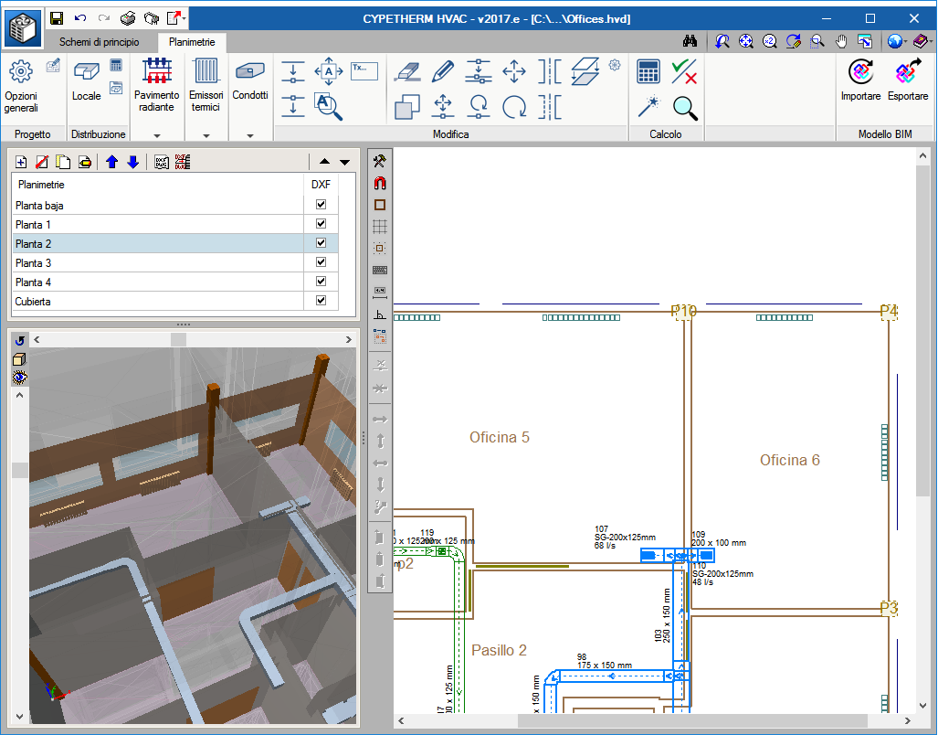 CYPETHERM HVAC. Individuazione delle finestre del modello BIM durante la generazione automatica dei radiatori