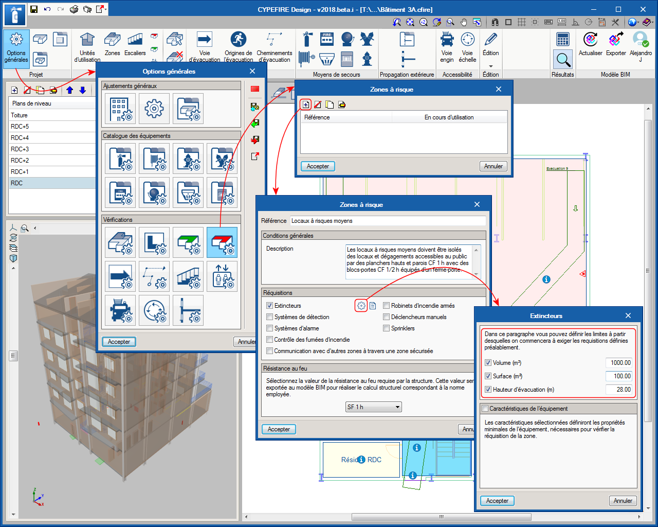 CYPEFIRE Design. Requisiti delle zone a rischio